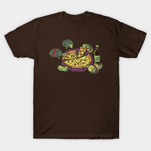Teenage Turtle Pizza Lover by Tobe Fonseca T-Shirt by Tobe_Fonseca
